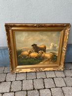 Schilderij olieverf op doek in mooie kader 75/70, Antiek en Kunst, Ophalen