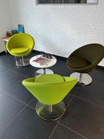 CHAISES PIVOTANTES+TABLE D'ATTENTE ETAT PARFAIT, Enlèvement, Comme neuf, Métal