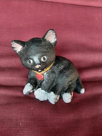 Handgeschilderd beeldje kat, Verzamelen, Ophalen, Zo goed als nieuw