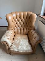 Chesterfield, Huis en Inrichting, Fauteuils, Ophalen, Gebruikt, Leer, Klassiek