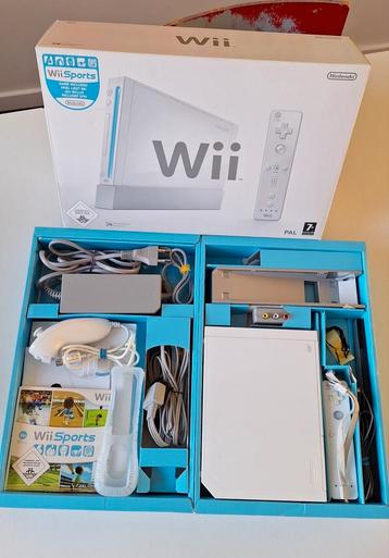 Nintendo Wii RVL-001 avec Wii Sports complète dans sa boîte