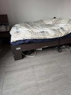 2 persoonsbed, Huis en Inrichting, Slaapkamer | Bedden, Ophalen, Gebruikt, Zwart, Tweepersoons