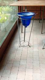 Glazen vaas in staander, Tuin en Terras, Ophalen, Gebruikt