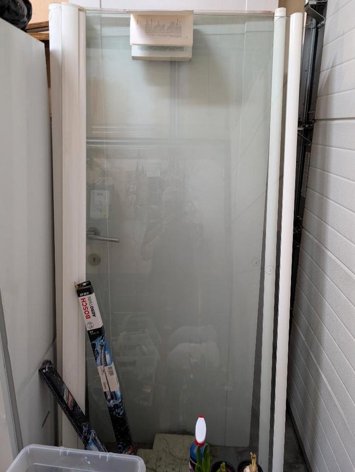 Douchedeur, Doe-het-zelf en Bouw, Sanitair, Gebruikt, Douche, Glas, Ophalen