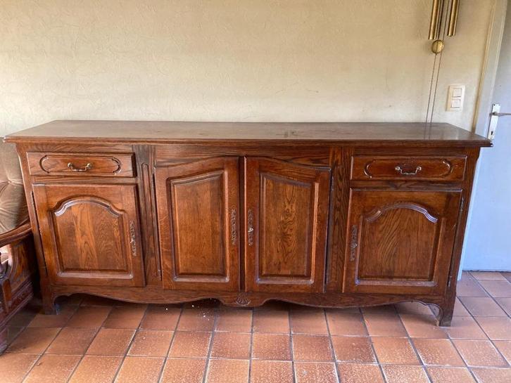 dressoir + tafel met 6 stoelen, Huis en Inrichting, Kasten | Dressoirs, Gebruikt, Ophalen