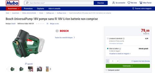 Bosch UniversalPump 18V - Neuf, Scellé - 59 € (HUBO : 79,99), Doe-het-zelf en Bouw, Compressors, Nieuw, Ophalen of Verzenden
