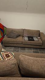 Hoekzetel, Huis en Inrichting, Ophalen, Zo goed als nieuw, Stof, Hoekzetel bruin