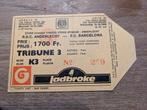 Voetbalticket Anderlecht- Barcelona uit 1989 Europacup 2, Tickets en Kaartjes, Sport | Voetbal