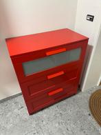 Commode IKEA rouge, Maison & Meubles, Enlèvement, Utilisé