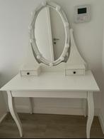 kaptafel met spiegel en verlichting, Ophalen, Zo goed als nieuw, 50 tot 100 cm, 150 tot 200 cm