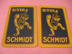 2 oude losse speelkaarten Bitter Schmidt (186), Collections, Cartes à jouer, Jokers & Jeux des sept familles, Comme neuf, Carte(s) à jouer
