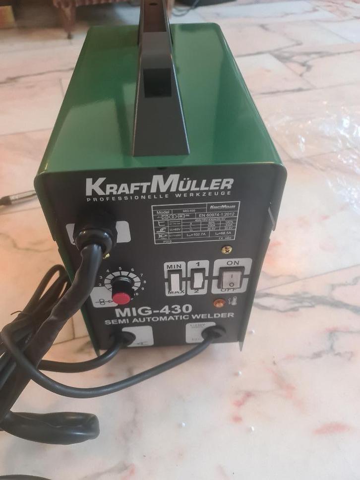 Lasapparaat Halfautomaat MIG430 PRO Kraftmuller, Doe-het-zelf en Bouw, Gereedschap | Lasapparaten, Nieuw, Inverter, Minder dan 150 ampère