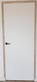 Blokdeur rubberwood nieuw 83,5x217,5 muurdikte 138, links, Enlèvement, Porte intérieure