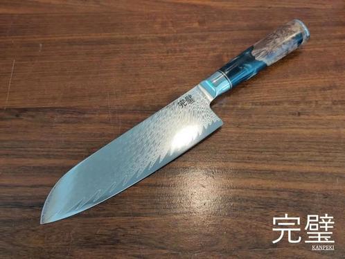 Damascus Santoku Kanpeki aanbieding! € 115,--, Huis en Inrichting, Keuken | Bestek, Nieuw, Ophalen of Verzenden