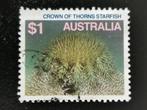 Australie 1986 - étoile de mer - couronne d'épines, Animal et Nature, Affranchi, Enlèvement ou Envoi