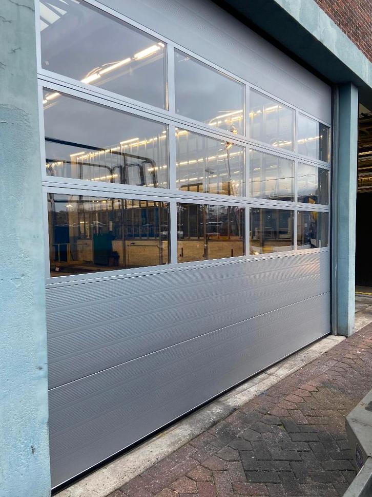 Crawford/ Assa Abloy poorten, Bricolage & Construction, Volets, Neuf, 200 cm ou plus, 200 cm ou plus, Gris, Fonctionnement électrique