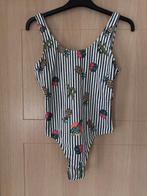 Maillot de bain rayé taille S (nr6200), Enlèvement ou Envoi, Comme neuf, Blanc, Maillot de bain