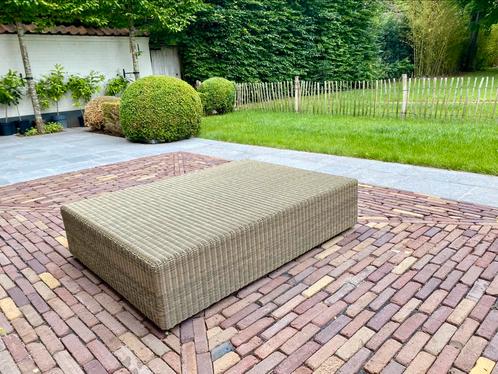 Loungetafel riet - 2 stuks beschikbaar, Tuin en Terras, Tuintafels, Zo goed als nieuw, Rechthoekig, Ophalen
