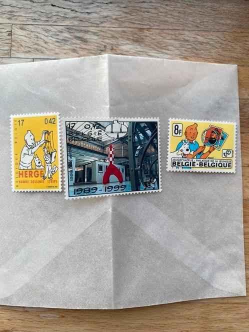 Timbres Tintin 1999 et 1979, Timbres & Monnaies, Timbres | Europe | Belgique, Non oblitéré, Art, Non oblitéré, Enlèvement ou Envoi