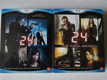 Blu-ray boxen 24 seizoenen 7 & 8 uit te kiezen  beschikbaar voor biedingen