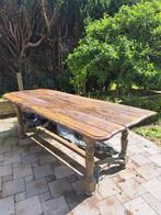 Volhouten tafel (beschadigd bovenblad), 50 tot 100 cm, 150 tot 200 cm, Gebruikt, Rechthoekig