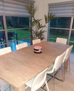 Set van 6 stoelen, Huis en Inrichting, Ophalen, Wit, Leer, Zo goed als nieuw