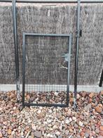Tuinpoortje 145 x93 zwart met palen ., Tuin en Terras, Tuinhekken en Hekwerk, Ophalen, Tuinhek