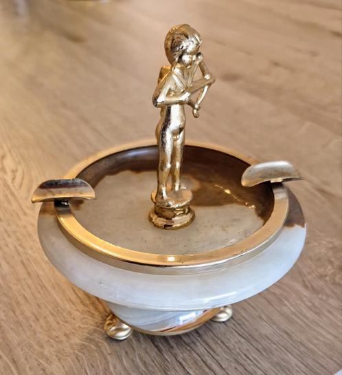 Onyx assenbak, Antiek en Kunst, Antiek | Zilver en Goud, Ophalen of Verzenden