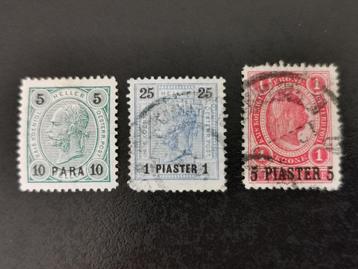 Levant autrichien 1900 - Empereur François-Joseph en Heller, Enlèvement ou Envoi, Affranchi, Moyen-Orient
