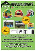 partytent en springkasteel te huur, Hobby en Vrije tijd, Feestartikelen | Verhuur, Ophalen of Verzenden, Gebruikt