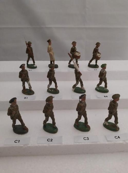 Collection de 12 figurines Solido Belge Papier Maché, Collections, Jouets miniatures, Utilisé, Enlèvement ou Envoi