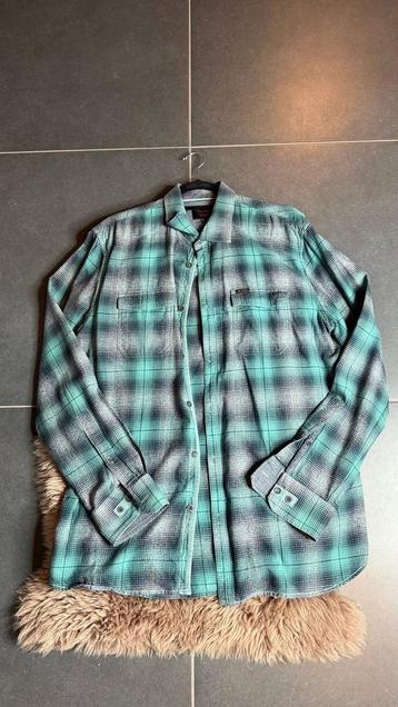 Chemise verte à carreaux PME LEGEND - Taille XXL, Envoi, Neuf, Noir, PME Legend