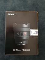 Sony FE 14mm f/1.8 GM, nieuw, Audio, Tv en Foto, Ophalen of Verzenden, Nieuw, Groothoeklens
