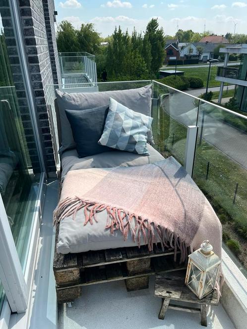 Ligzetel pallet, Tuin en Terras, Tuinsets en Loungesets, Gebruikt, Loungeset, Hout, 2 zitplaatsen, Bank, Ophalen
