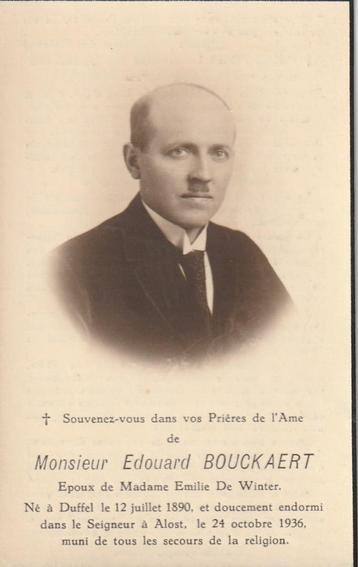 Oudstrijder1914-1918 Edouard Bouckaert beschikbaar voor biedingen