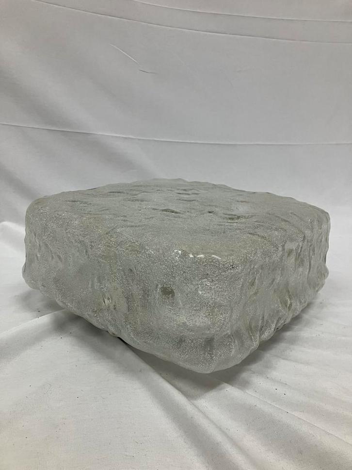 Vintage ijsglas vierkante plafondlamp jaren 70 design, Maison & Meubles, Lampes | Lampes en vrac, Utilisé, Enlèvement ou Envoi