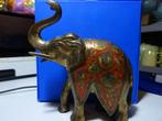 Beeld olifant India bronzen beeld India olifant beeld 12,7cm, Antiek en Kunst, Ophalen of Verzenden