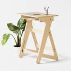 Jaswig - houten standing desk, Enlèvement, Réglable en hauteur, Utilisé, Bureau debout