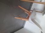 Table et chaises, Huis en Inrichting, Stoelen, Ophalen, Zo goed als nieuw, Wit, Vier