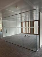parois de bureaux en verre h 2.56 x 1 m + porte, Bricolage & Construction, Comme neuf, Verre