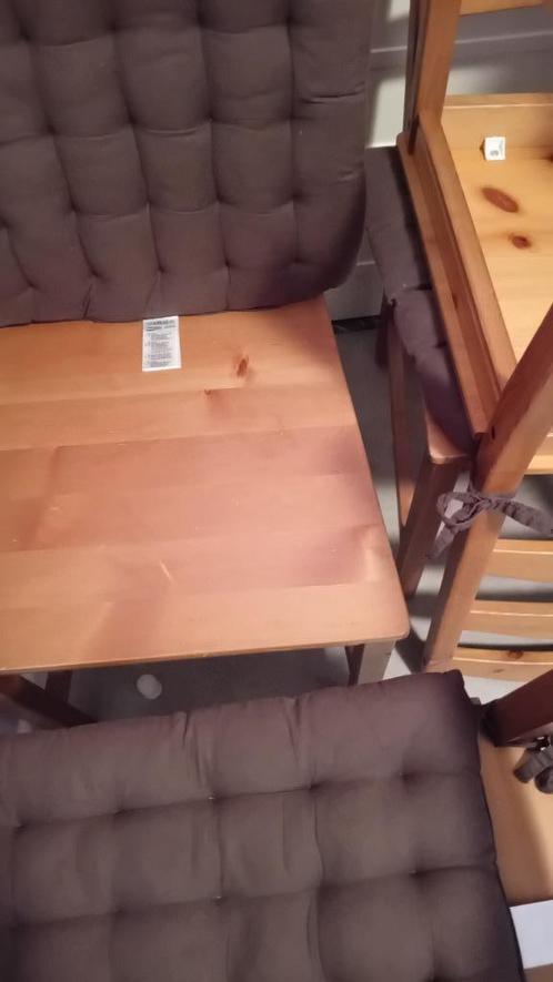 Houten stoelen IKEA _ 4 stuk, Huis en Inrichting, Stoelen, Gebruikt, Hout, Bruin, Ophalen