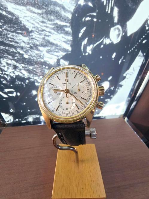 montre vintage Omega de ville  seemaster  145.018, Handtassen en Accessoires, Horloges | Heren, Zo goed als nieuw, Omega, Leer