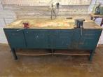 Werkbank met bankschroeven, Doe-het-zelf en Bouw, Werkbanken, Ophalen, Gebruikt, 170 cm of meer, Bankschroef