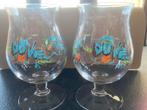 2 Duvel glazen ( Yan Sorgi), Verzamelen, Ophalen of Verzenden, Zo goed als nieuw, Bierglas