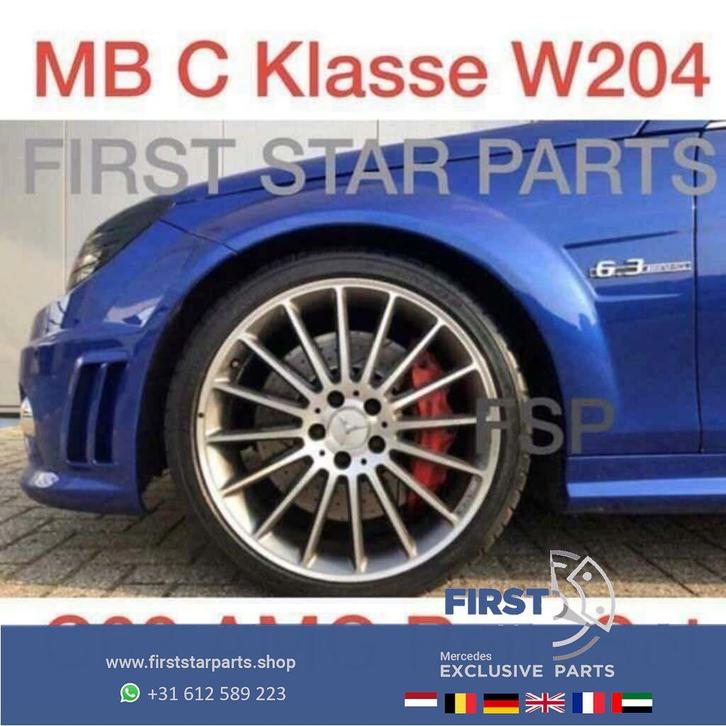 W204 C63 AMG rem set Mercedes C Klasse 63 rode remklauwen +, Auto-onderdelen, Remmen en Aandrijving, Mercedes-Benz, Gebruikt, Ophalen of Verzenden