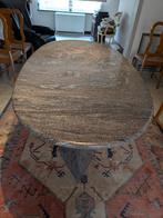 Ovale granieten eettafel., Huis en Inrichting, Ophalen, Gebruikt
