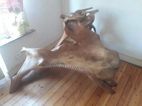 Exotische houten wortelbank, Antiek en Kunst, Kunst | Beelden en Houtsnijwerken, Ophalen