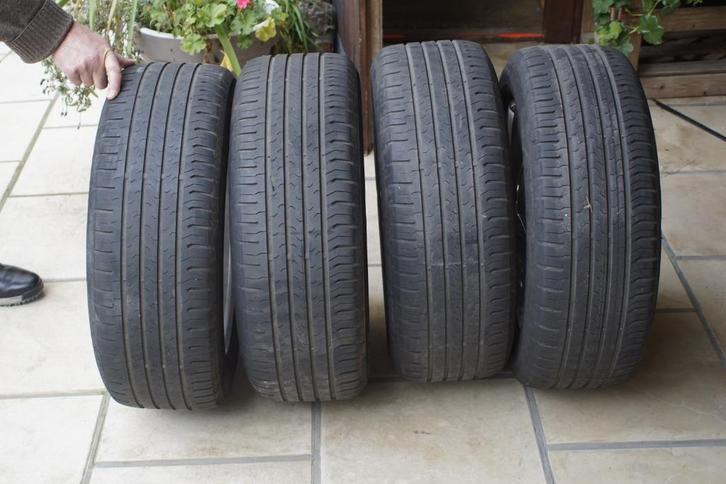 Jantes alliage Skoda Octavia + pneus été Continental, Auto-onderdelen, Banden en Velgen, Band(en), Zomerbanden, 16 inch, 205 mm