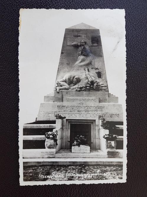 Postkaart Steenstraete Monument aux morts Victimes Gaz, Verzamelen, Postkaarten | België, Gelopen, West-Vlaanderen, 1920 tot 1940