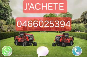 J'Achete tout le type de tondeuse autoportee meme en panne  beschikbaar voor biedingen